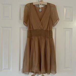 Romantic Halston Beige Dress, size 4